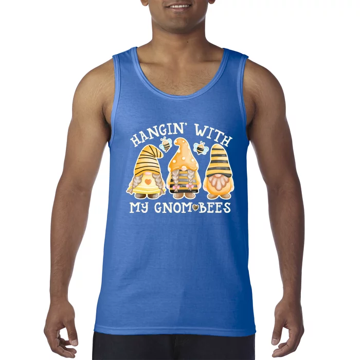 Hanging With My Gnombees Cute Bumble Bee Gnome Gift Tank Top