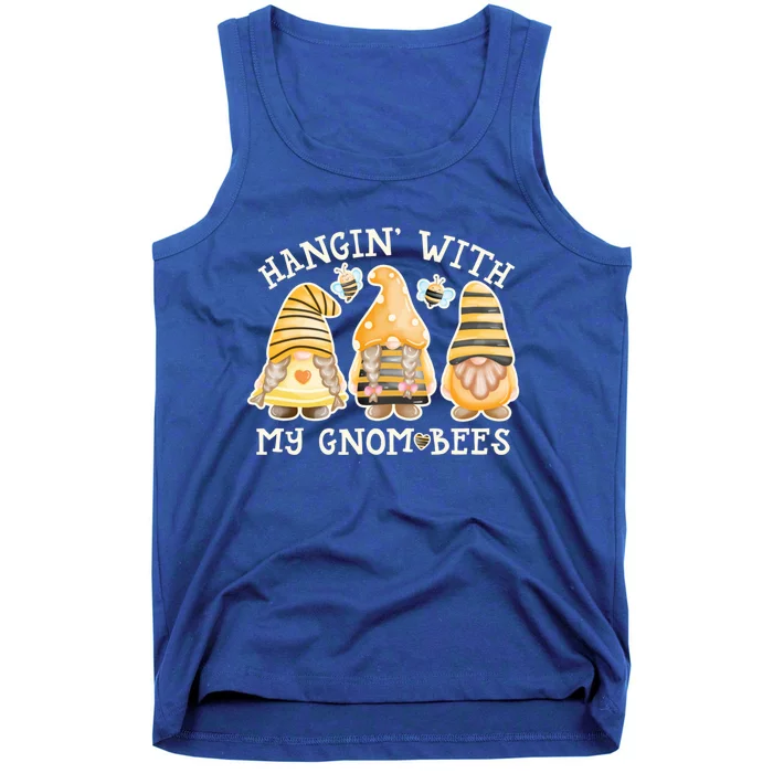 Hanging With My Gnombees Cute Bumble Bee Gnome Gift Tank Top