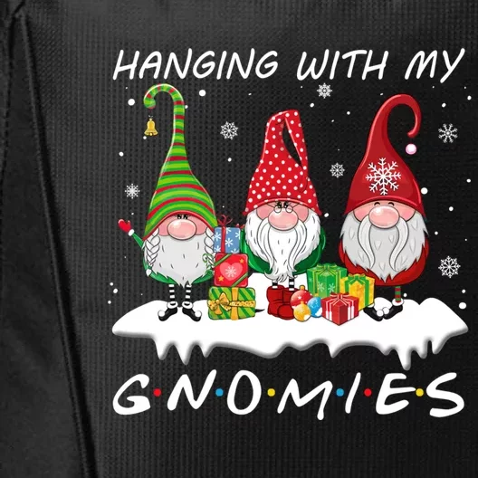 Hanging With My Gnomies Gnome Christmas Xmas Pajamas Pj Gift City Backpack