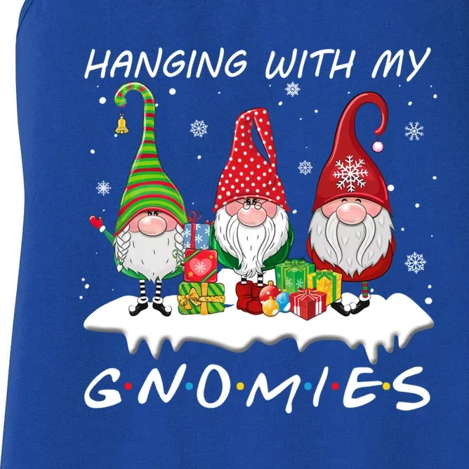 Hanging With My Gnomies Gnome Christmas Xmas Pajamas Pj Gift Women's Racerback Tank