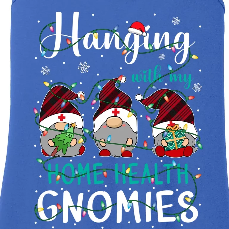 Hanging With My Home Health Nurse Gnomies Xmas Nurse Gnomes Gift Ladies Essential Tank