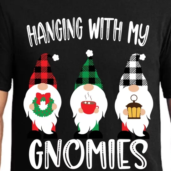 Hanging With My Gnomies, Merry Christmas Gnomes Garden Gnome Pajama Set