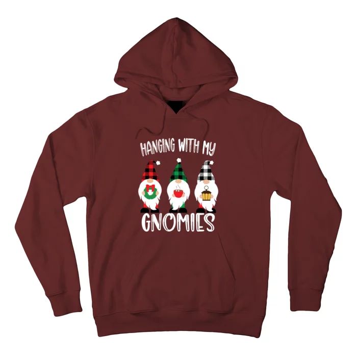 Hanging With My Gnomies, Merry Christmas Gnomes Garden Gnome Hoodie