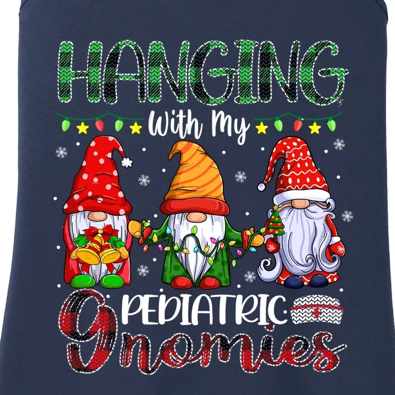 Hanging With My Pediatric Gnomies Christmas Ladies Essential Tank