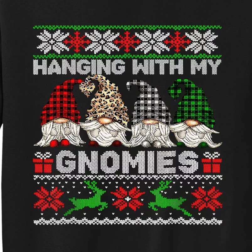 Hanging With My Gnomies Xmas Cute Gnomes Ugly Sweater Sweatshirt