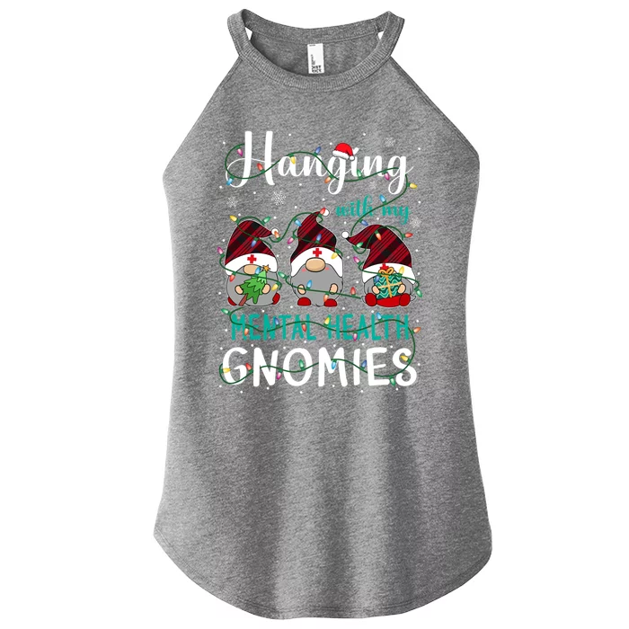 Hanging With My Tal Health Nurse Gnomies Nurse Gnomes Gift Women’s Perfect Tri Rocker Tank