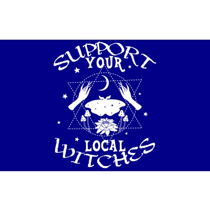 Halloween Wiccan Magic Graphic Support Your Local Witches Gift Bumper Sticker