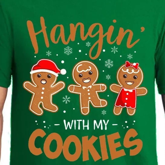 Hangin With My Cookies Gingerbread Christmas Teacher Pajama Set