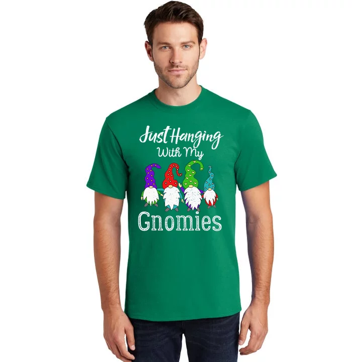 Hanging With My Gnomies Funny Garden Gnome Graphics Tall T-Shirt