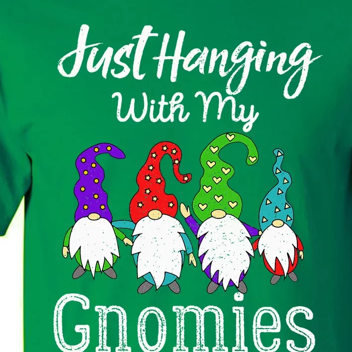 Hanging With My Gnomies Funny Garden Gnome Graphics Tall T-Shirt