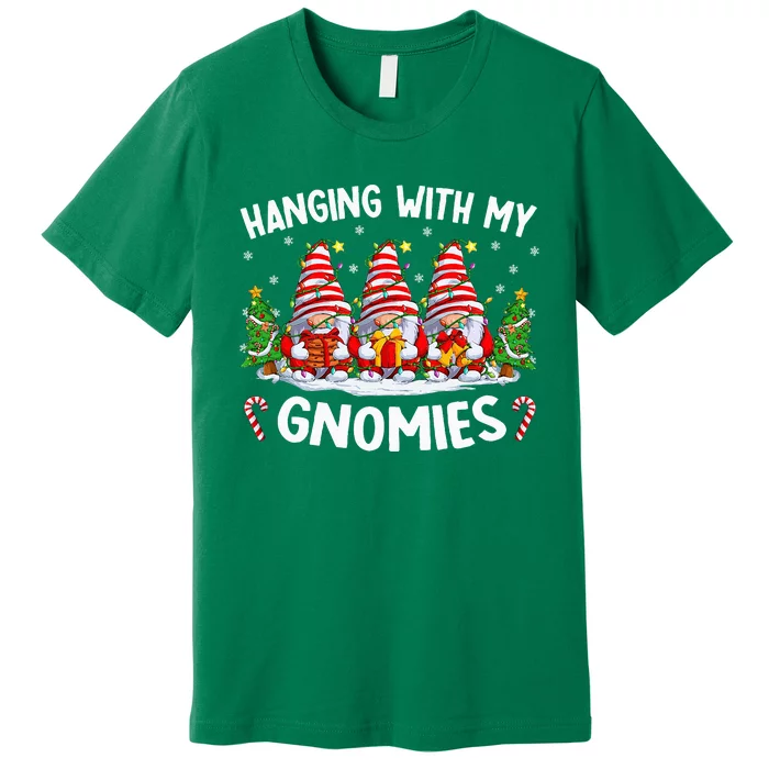 Hanging With My Gnomies Matching Family Christmas Pjs Gnome Premium T-Shirt