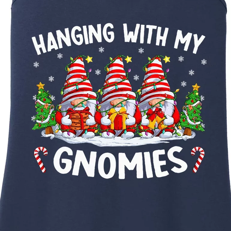 Hanging With My Gnomies Matching Family Christmas Pjs Gnome Ladies Essential Tank