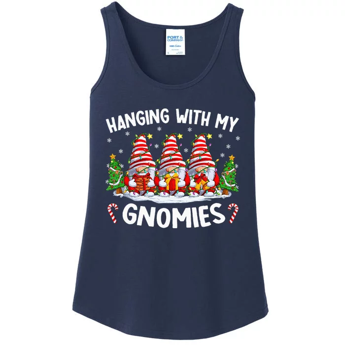 Hanging With My Gnomies Matching Family Christmas Pjs Gnome Ladies Essential Tank