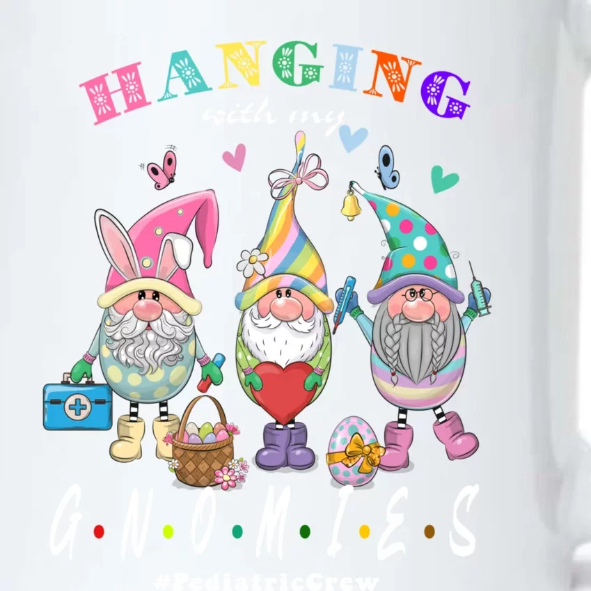 Hanging With My Gnomies Pediatric Nurse Easter Day Gift Black Color Changing Mug