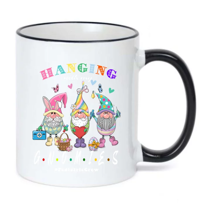 Hanging With My Gnomies Pediatric Nurse Easter Day Gift Black Color Changing Mug