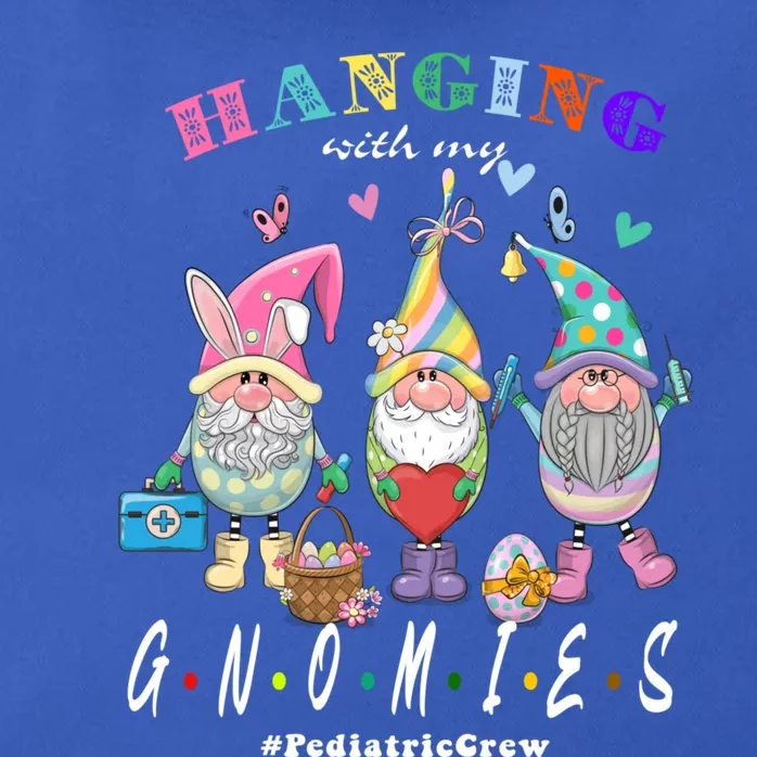 Hanging With My Gnomies Pediatric Nurse Easter Day Gift Zip Tote Bag