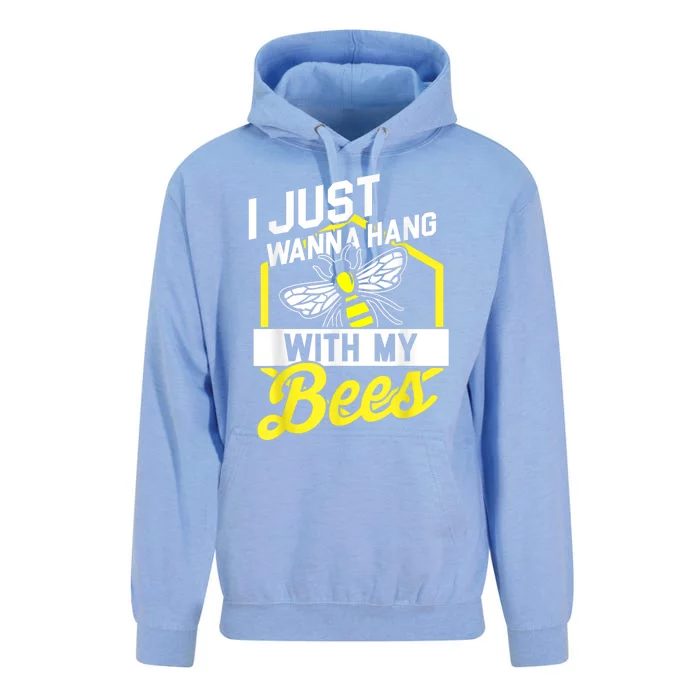 Hang With My Bees Beekeeper & Beekeeping Gift Unisex Surf Hoodie