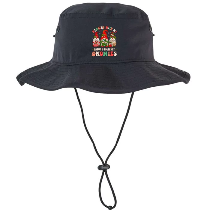 Hanging With My Labor & Delivery Gnomies Christmas L&D Nurse Legacy Cool Fit Booney Bucket Hat