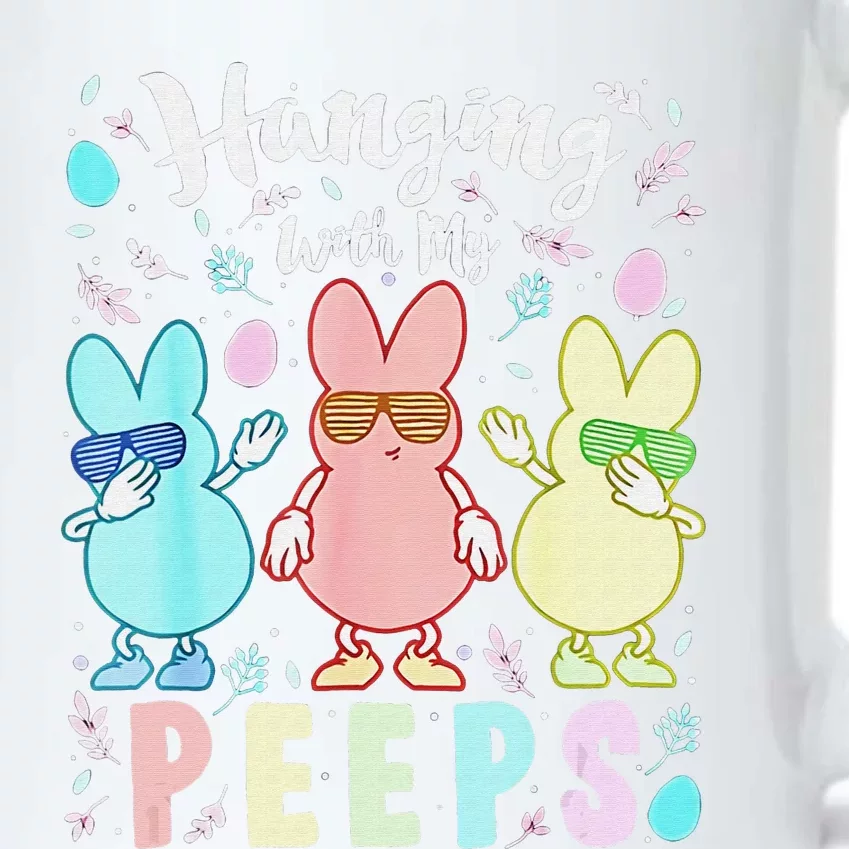 Hanging With My Peeps Cute Bunny Easter Family Black Color Changing Mug