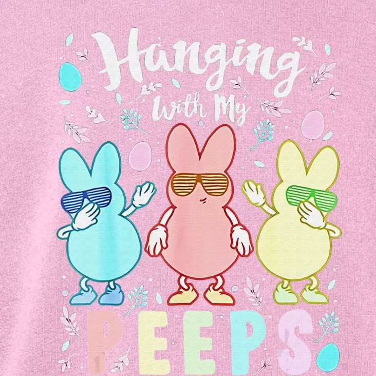 Hanging With My Peeps Cute Bunny Easter Family Toddler Hoodie