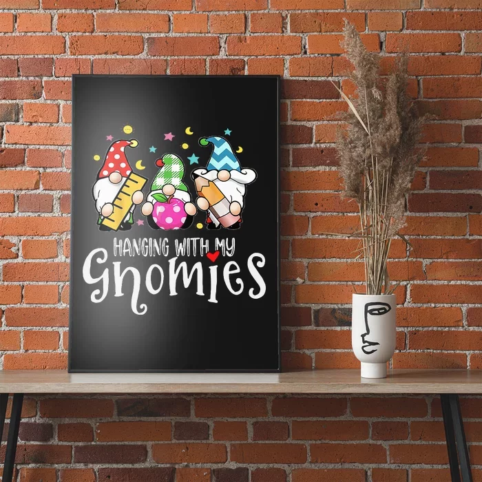 Hanging With My Gnomies Merry Christmas Teacher Gnomes Pjs Poster