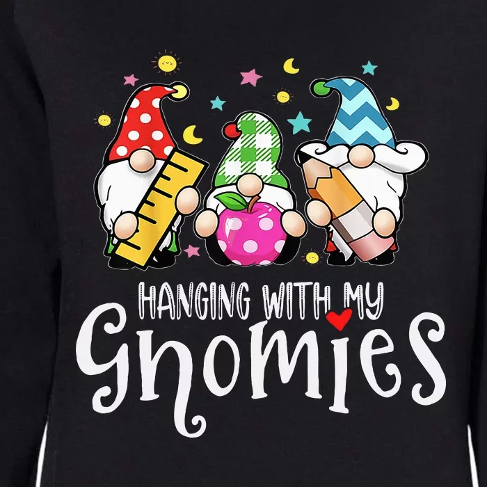 Hanging With My Gnomies Merry Christmas Teacher Gnomes Pjs Womens California Wash Sweatshirt