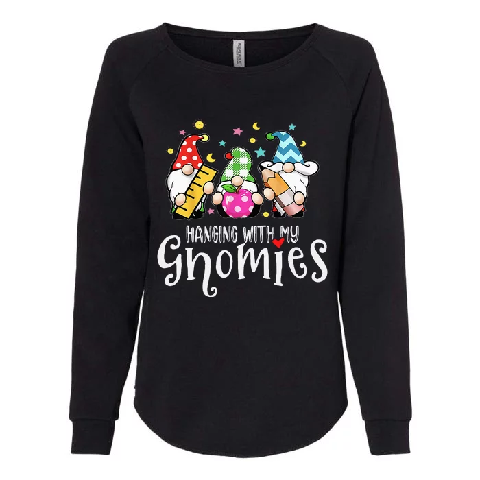 Hanging With My Gnomies Merry Christmas Teacher Gnomes Pjs Womens California Wash Sweatshirt