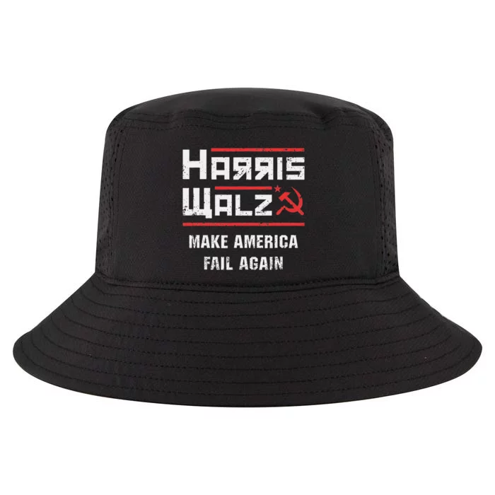 Harris Walz Make America Fail Again Anti Kamala Socialist Cool Comfort Performance Bucket Hat