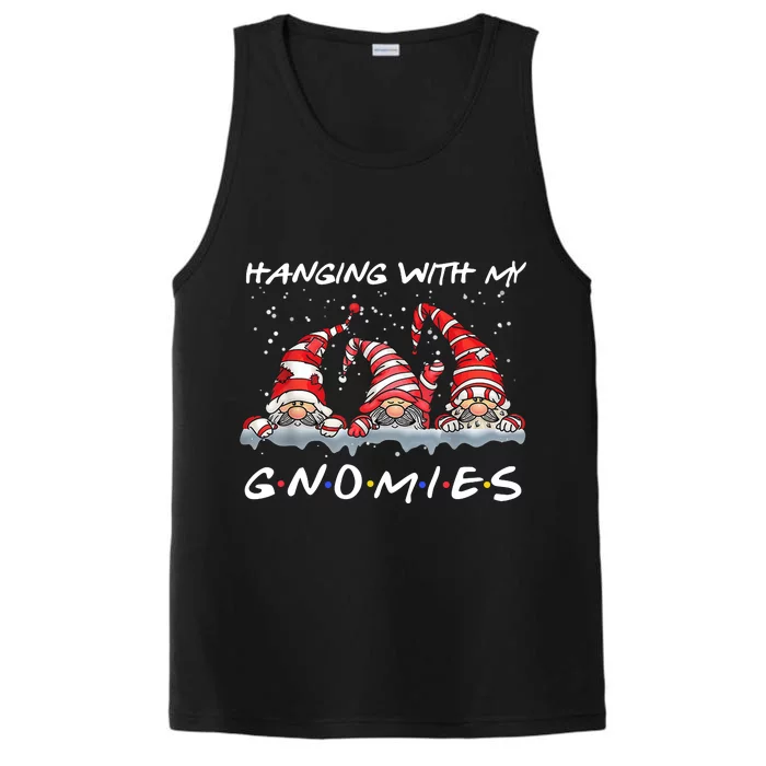 Hanging With My Gnomies Friends Christmas Performance Tank