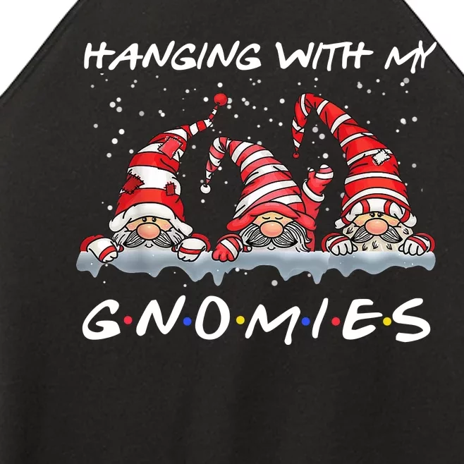 Hanging With My Gnomies Friends Christmas Women’s Perfect Tri Rocker Tank