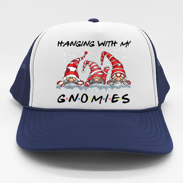 Hanging With My Gnomies Friends Christmas Trucker Hat