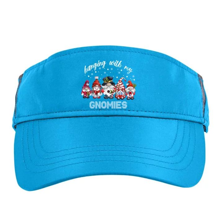 Hanging With My Gnomies Funny Garden Gift For Christmas Adult Drive Performance Visor