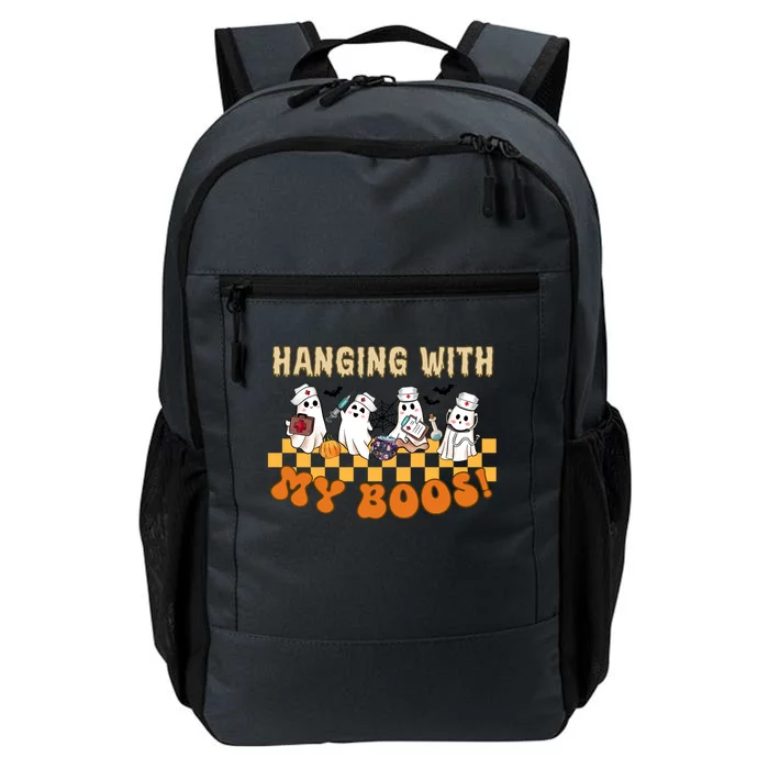 Hanging With My Boos Halloween Nurse Doctor Boo Ghost Squad Meaningful Gift Daily Commute Backpack