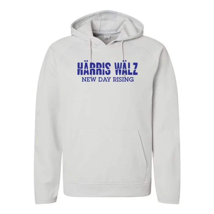 Harris Walz New Day Rising Performance Fleece Hoodie