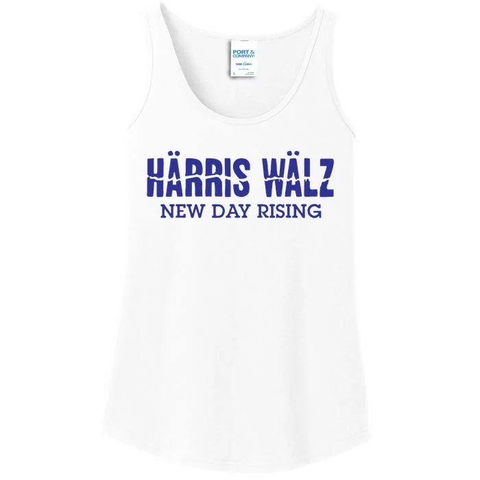 Harris Walz New Day Rising Ladies Essential Tank