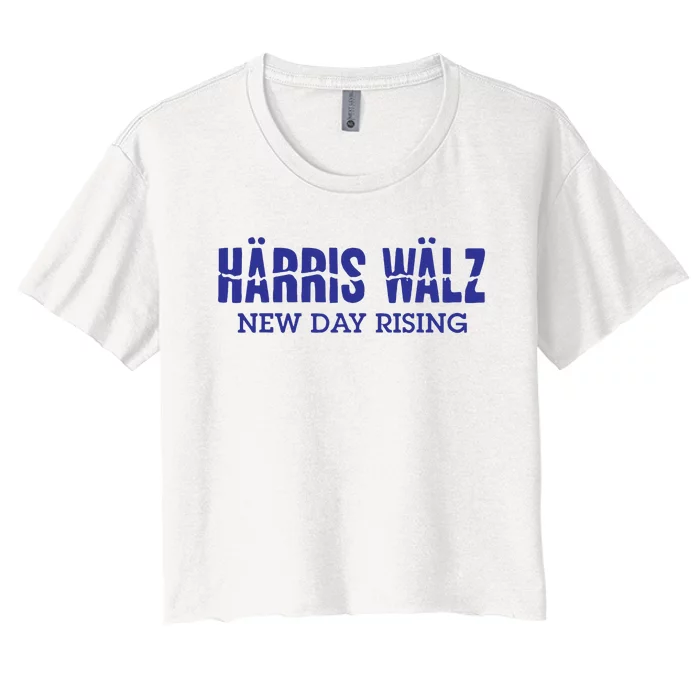 Harris Walz New Day Rising Women's Crop Top Tee