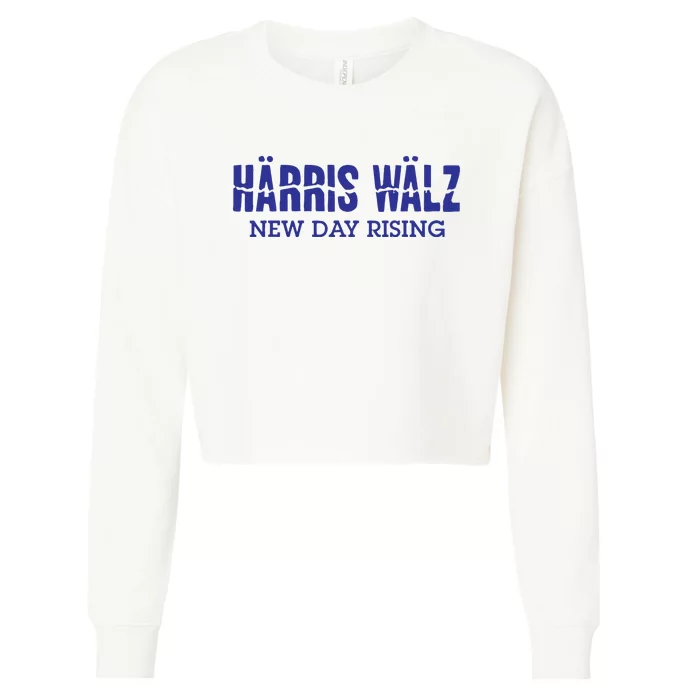 Harris Walz New Day Rising Cropped Pullover Crew