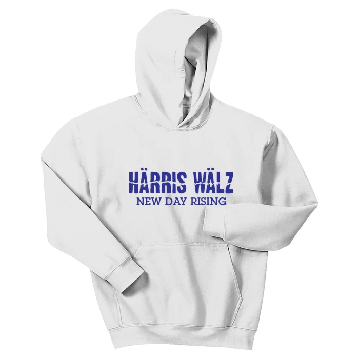 Harris Walz New Day Rising Kids Hoodie