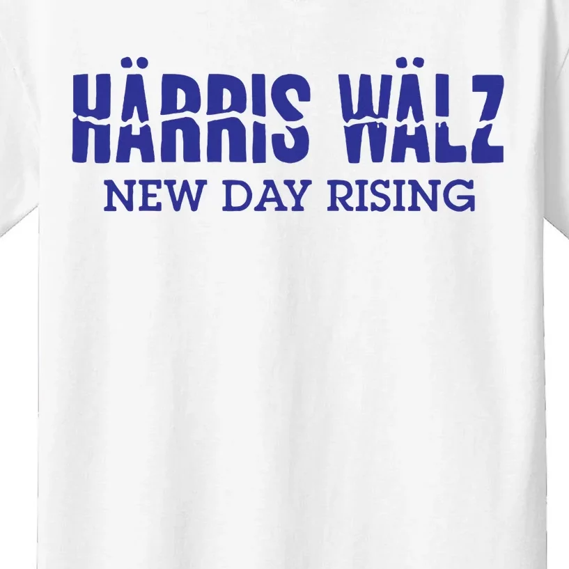 Harris Walz New Day Rising Kids T-Shirt