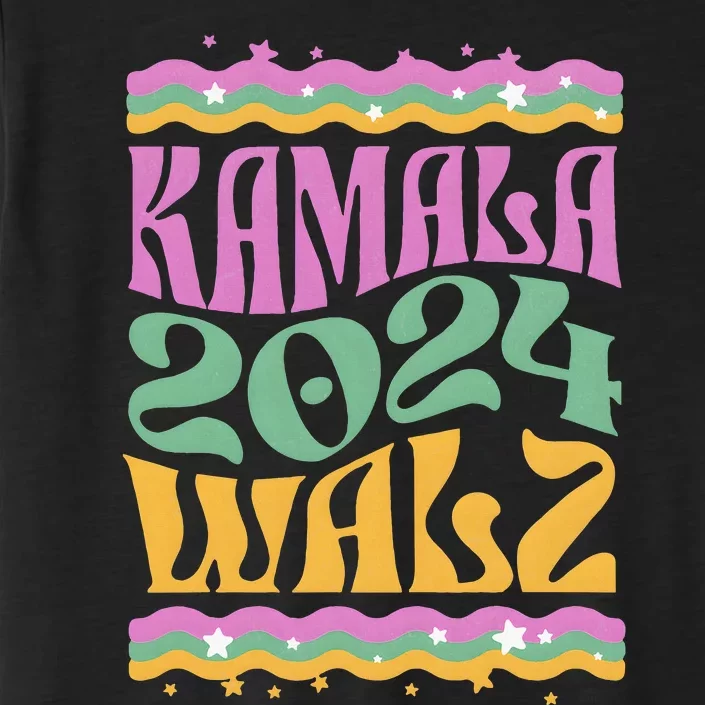 Harriswaltz WeRe Not Going Back Vote For 2024 ChromaSoft Performance T-Shirt