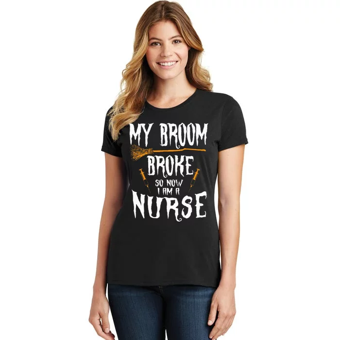 Hilarious Witch Nurse Costume for Effortless Halloween Fun Women's T-Shirt