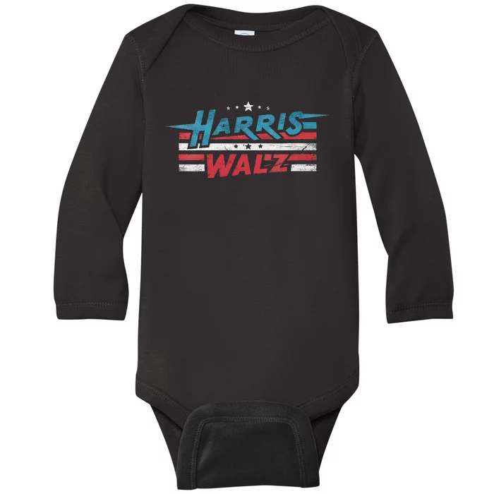 Harris Walz New President Kamala Baby Long Sleeve Bodysuit