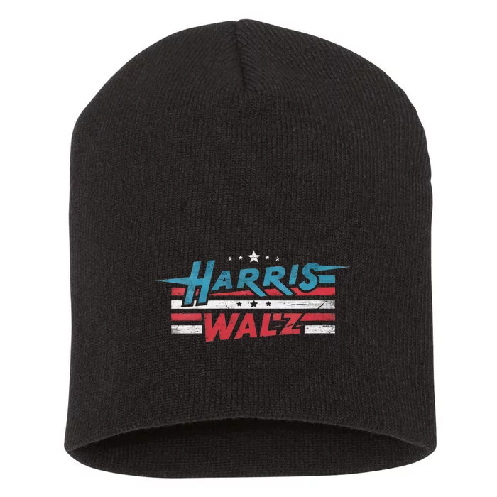 Harris Walz New President Kamala Short Acrylic Beanie