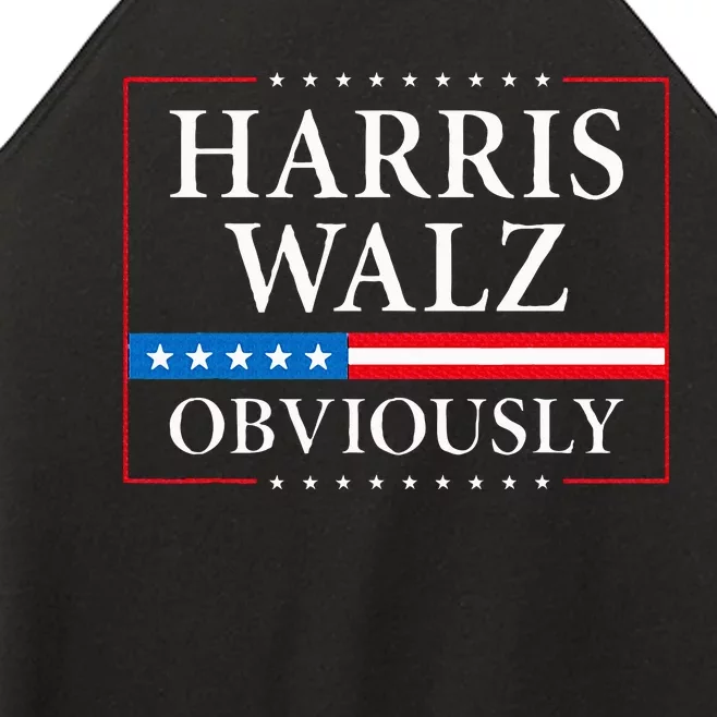 Harris Walz Obviously President Kamala Harris Waltz Election Women’s Perfect Tri Rocker Tank