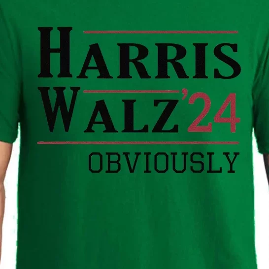 Harris Walz Obviously 2024 Harris Tim Walz Waltz 2024 Pajama Set