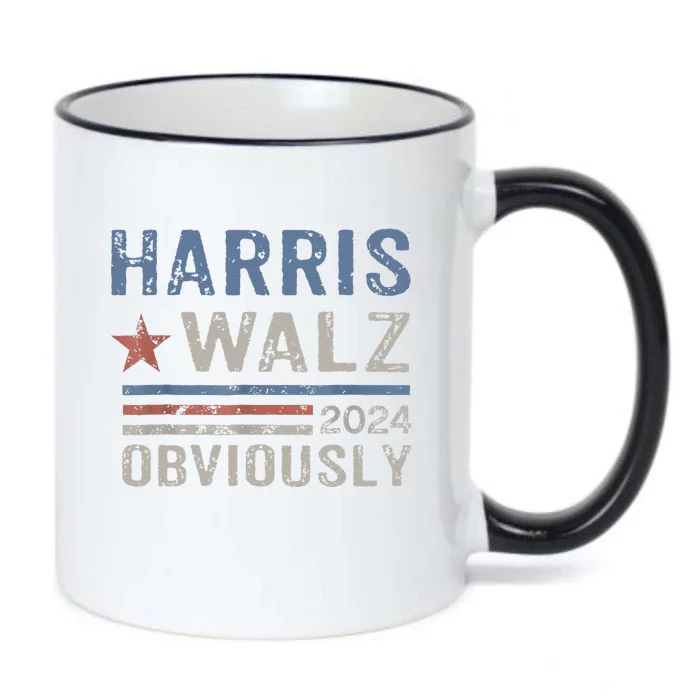 Harris Walz Obviously 2024 Harris Tim Walz Waltz 2024 Black Color Changing Mug