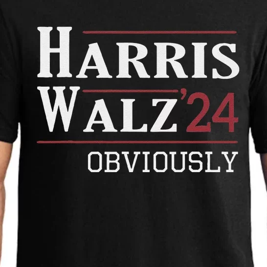 Harris Walz Obviously 2024 Harris Tim Walz Waltz 2024 Pajama Set