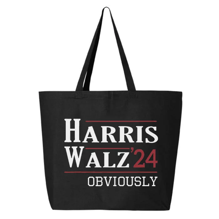 Harris Walz Obviously 2024 Harris Tim Walz Waltz 2024 25L Jumbo Tote