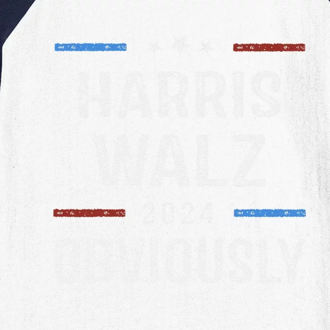 Harris Walz Obviously 2024 Harris Tim Walz Waltz 2024 Baseball Sleeve Shirt