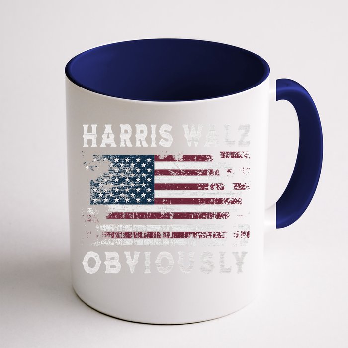 Harris Walz Obviously Kamala Harris Tim Waltz Election 2024 Front & Back Coffee Mug